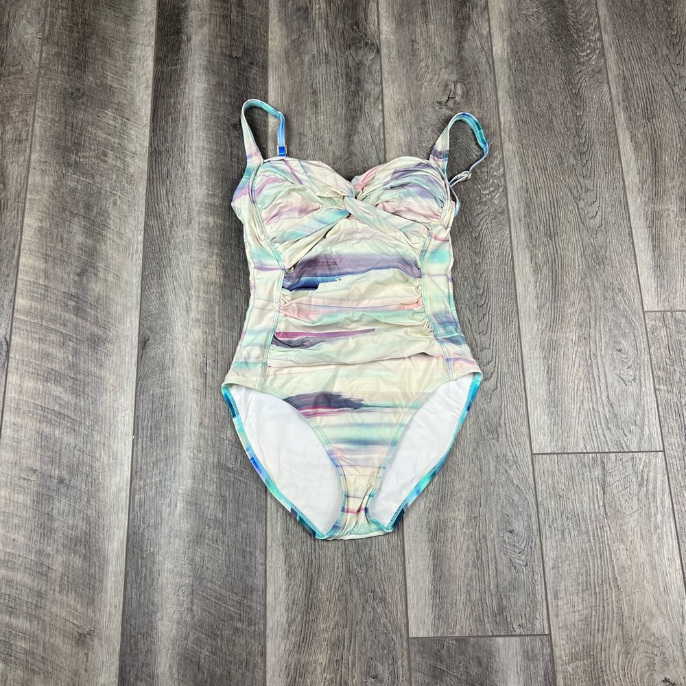 La Blanca‎ Stripe One Piece Swimsuit
